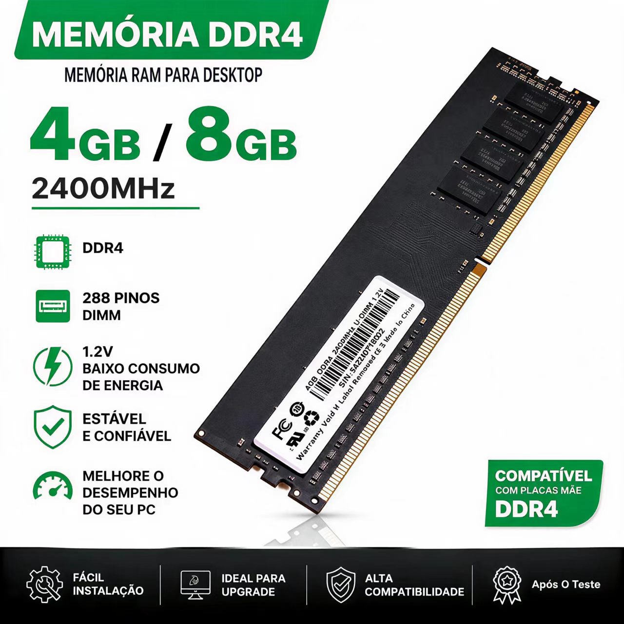 DDR4 RAM 4GB 8GB 2400MHz Deskt – Khadas Vim4 8Gb Bewertung und Preis